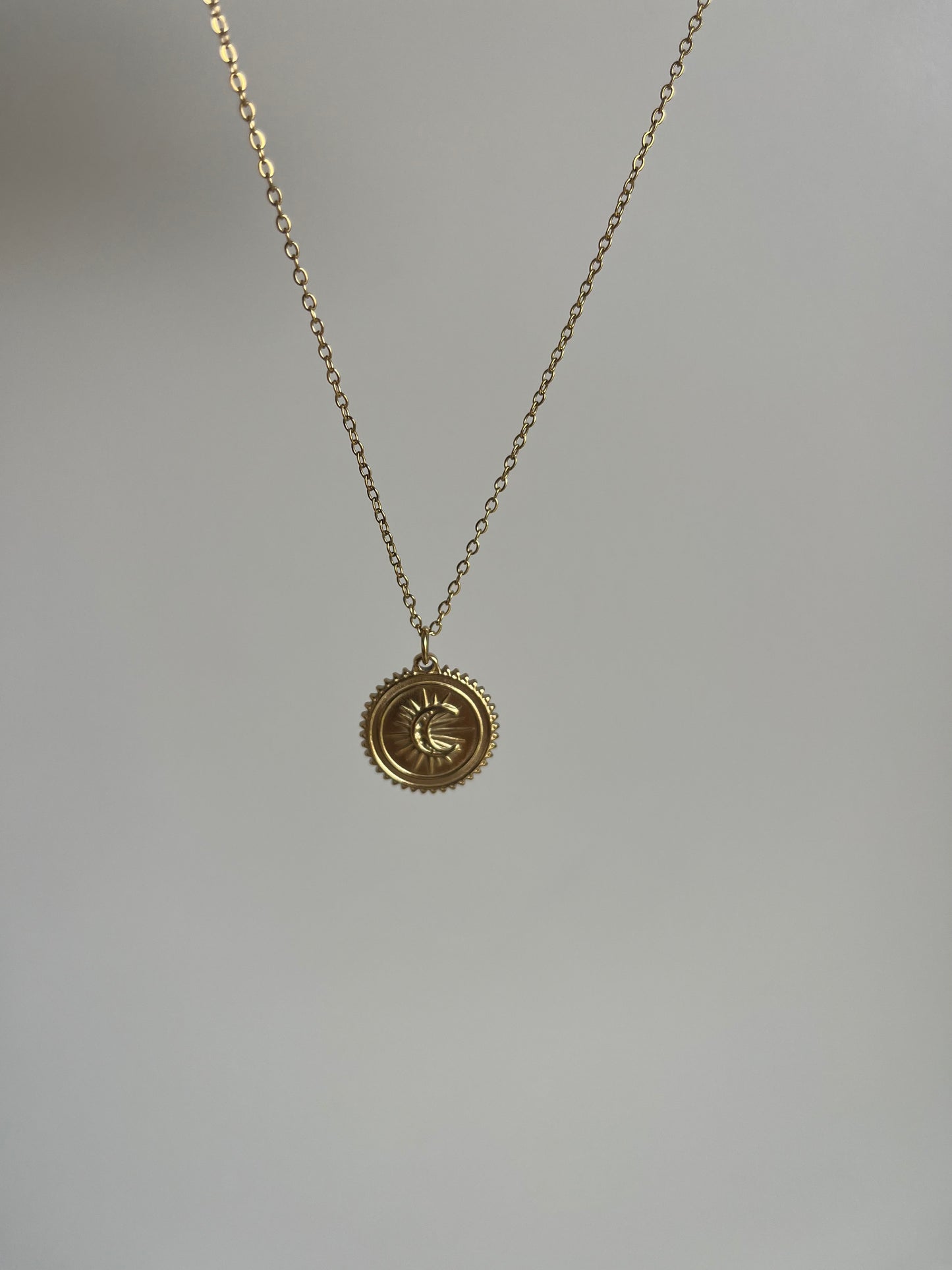 Collier pendentif - Soleil - acier inoxydable