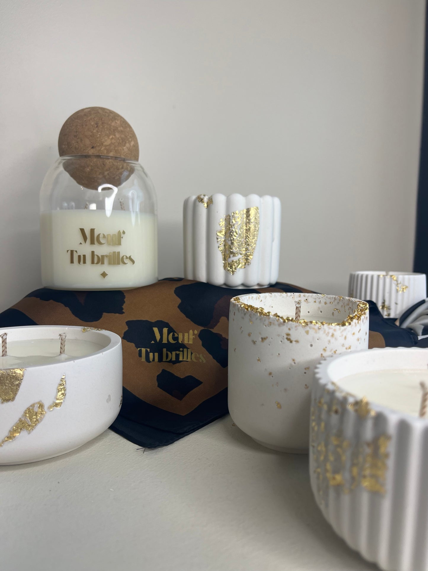 Bougie végétale Agrume et Sauge – Feuilles d’or – 40h – You Gold This