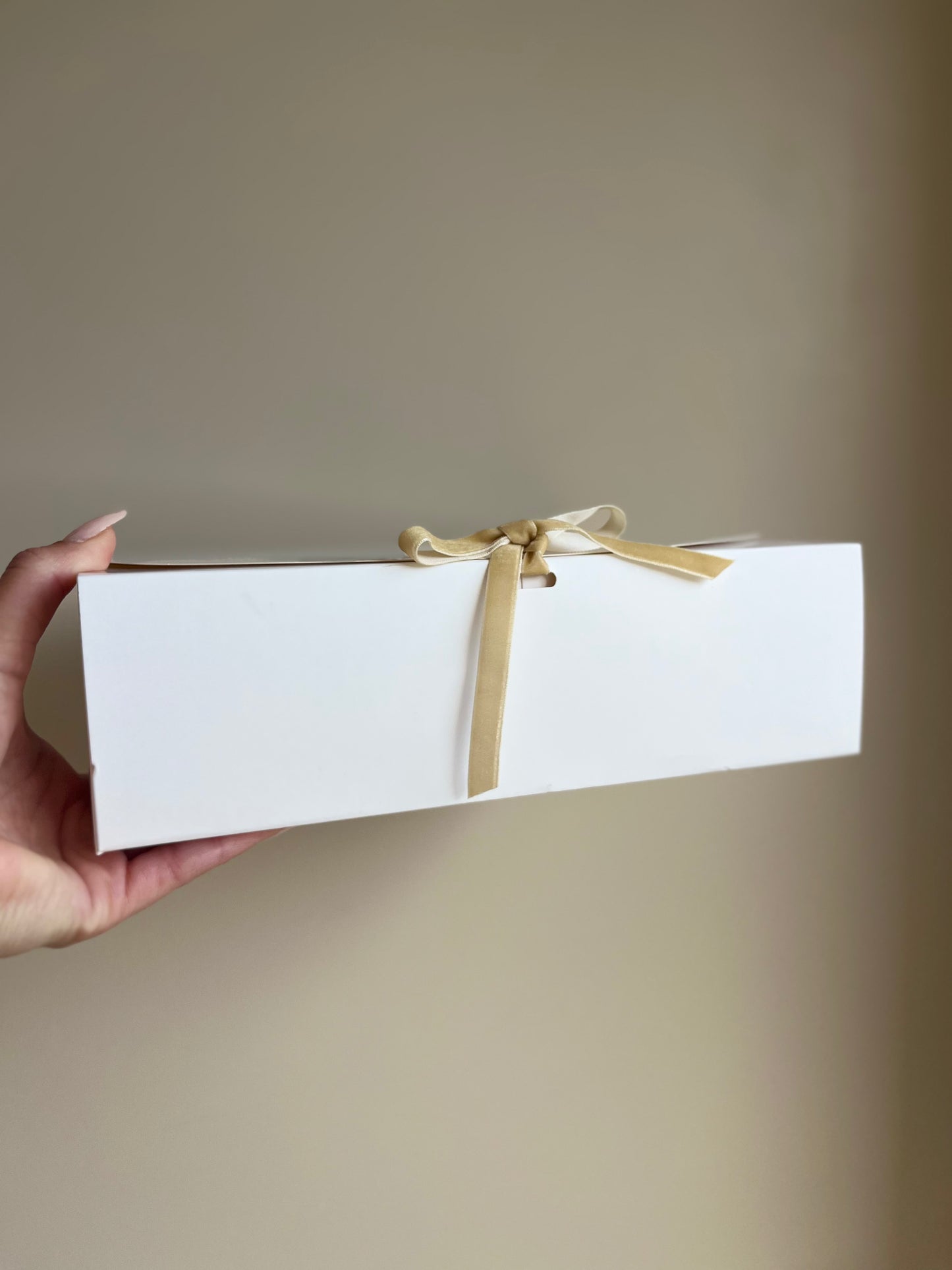 Grande boîte cadeau – ruban velours – You Gold This doré