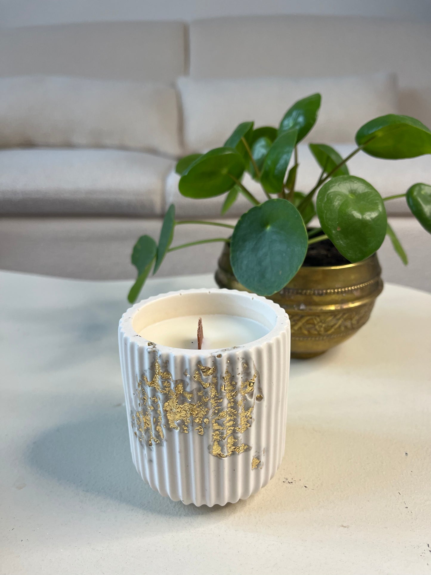 Bougie végétale parfumée "Bois de Rose" - White Édition