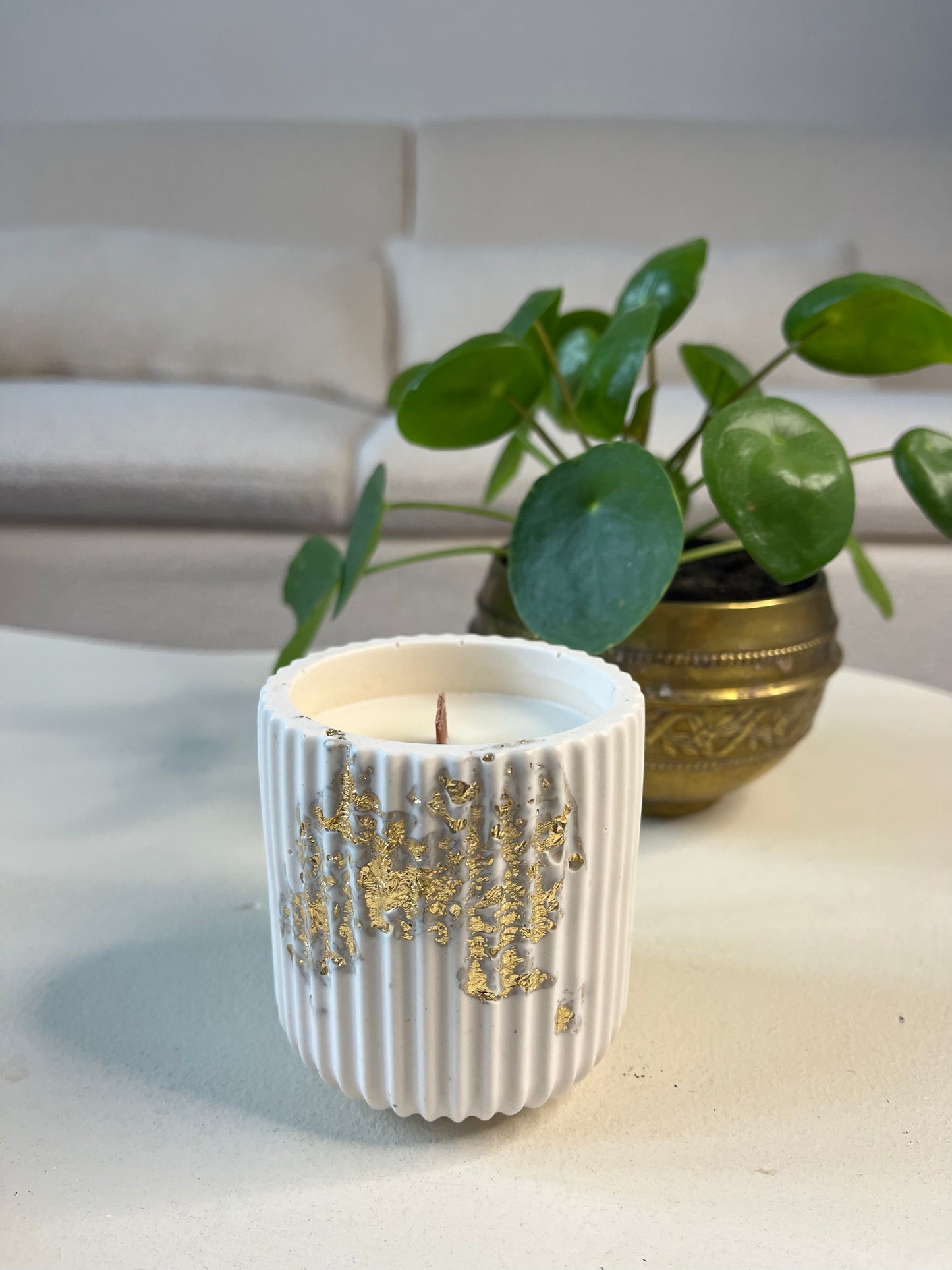 Bougie végétale parfumée "Bois de Rose" - White Édition