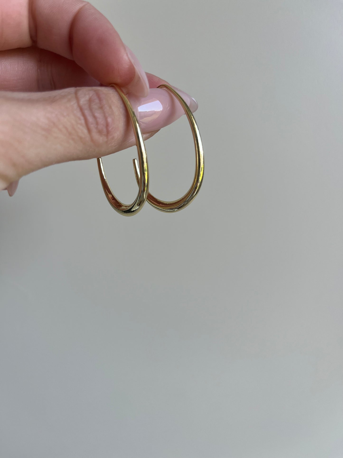 Boucles d'oreilles - Goutte d'or - Acier inoxydable