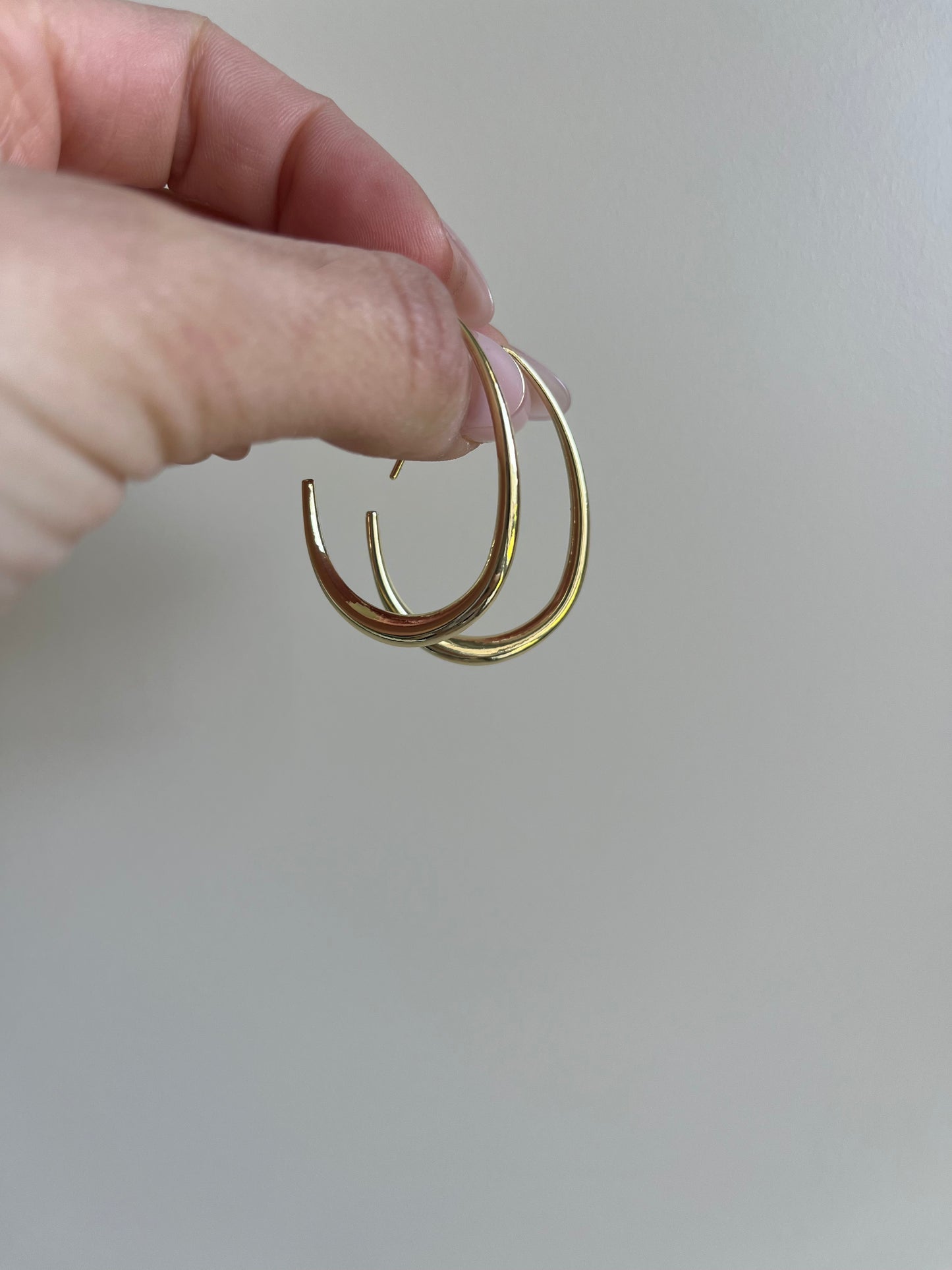 Boucles d'oreilles - Goutte d'or - Acier inoxydable