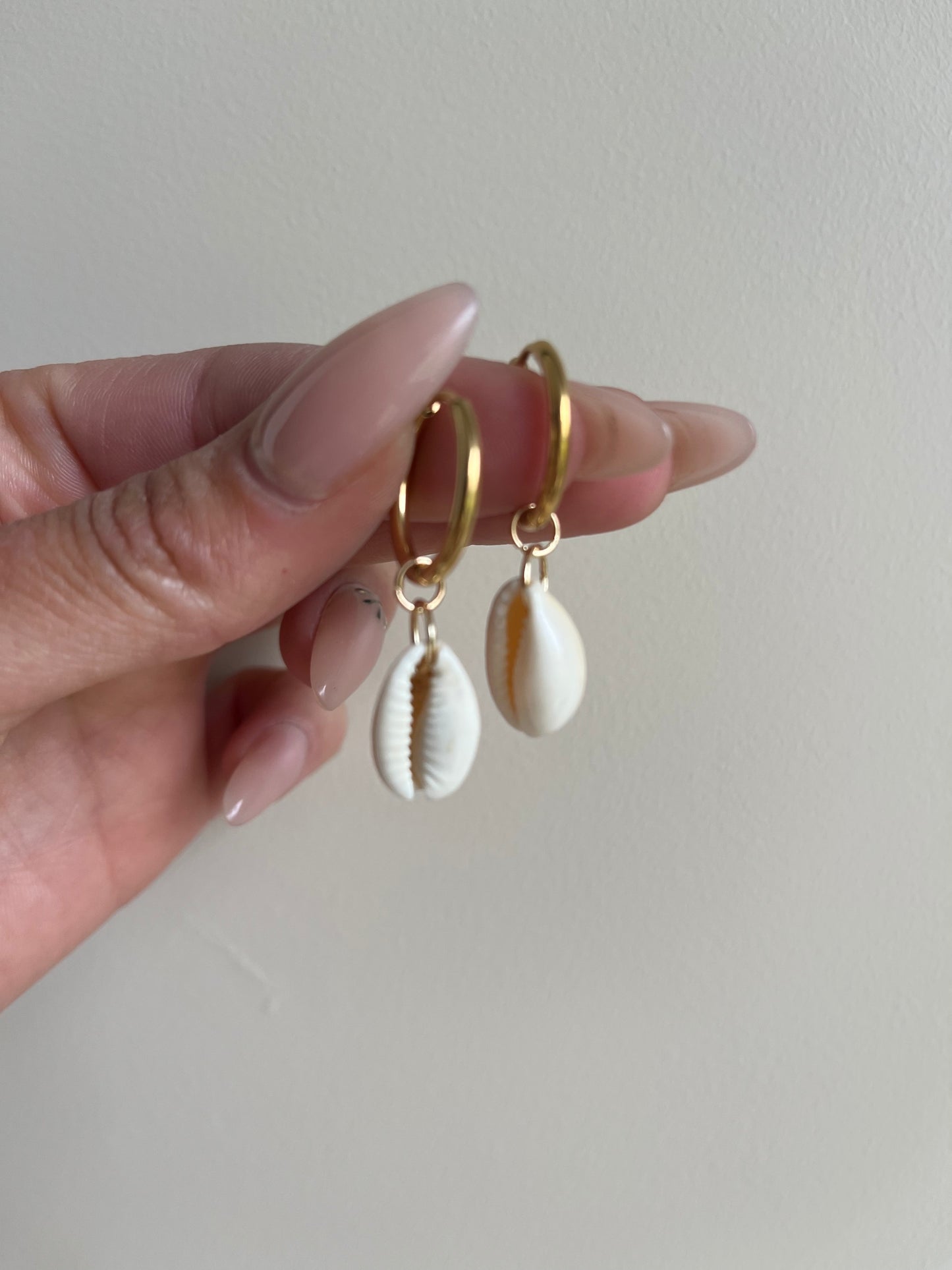 Boucles d'oreilles - Coquillage - Acier inoxydable