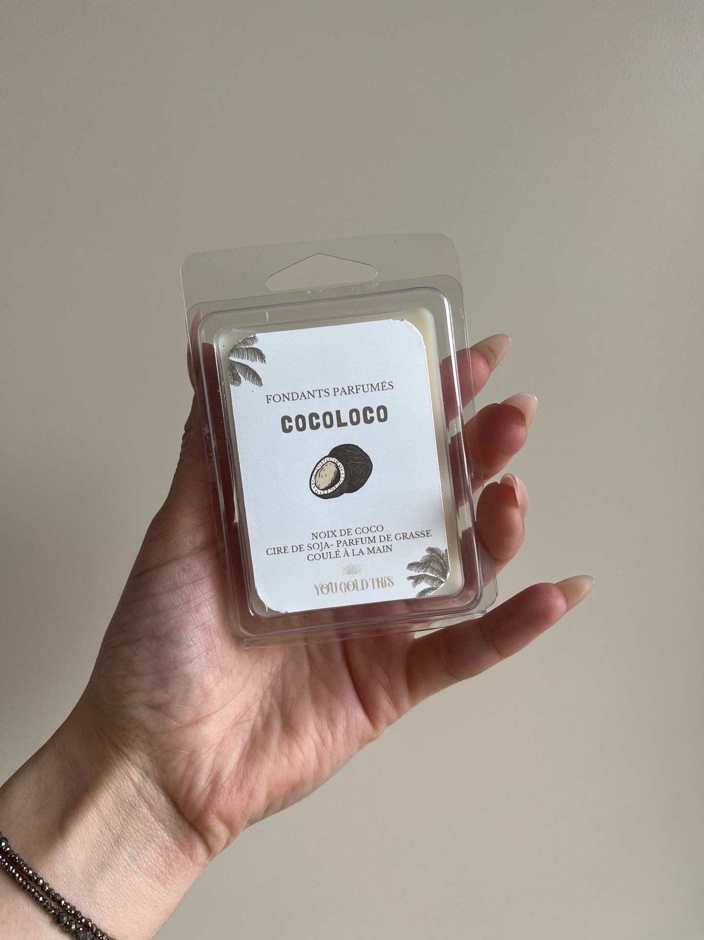 Tablette de 6 fondants parfumés - Noix de coco - Cocoloco 🥥