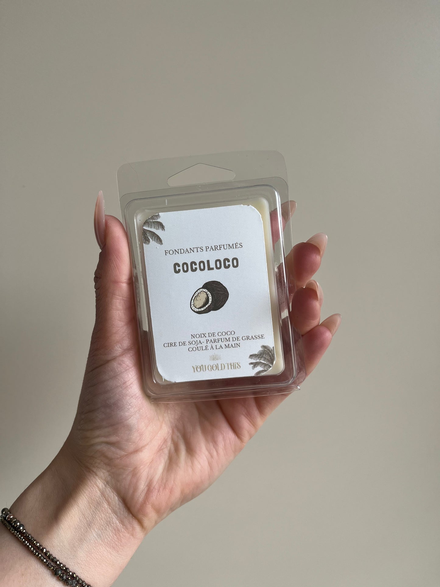Tablette de 6 fondants parfumés - Noix de coco - Cocoloco 🥥