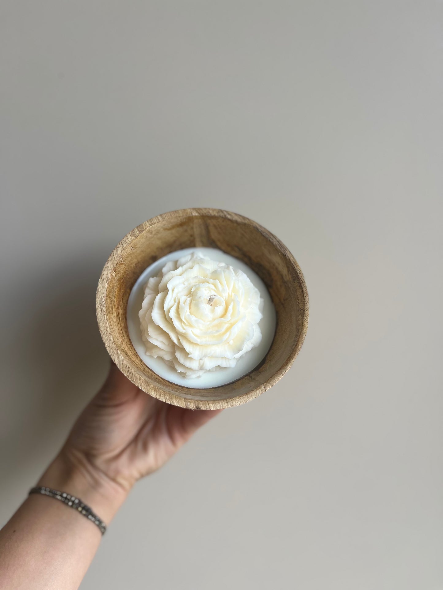 Bougie végétale - Nénuphar - Fleur de coton