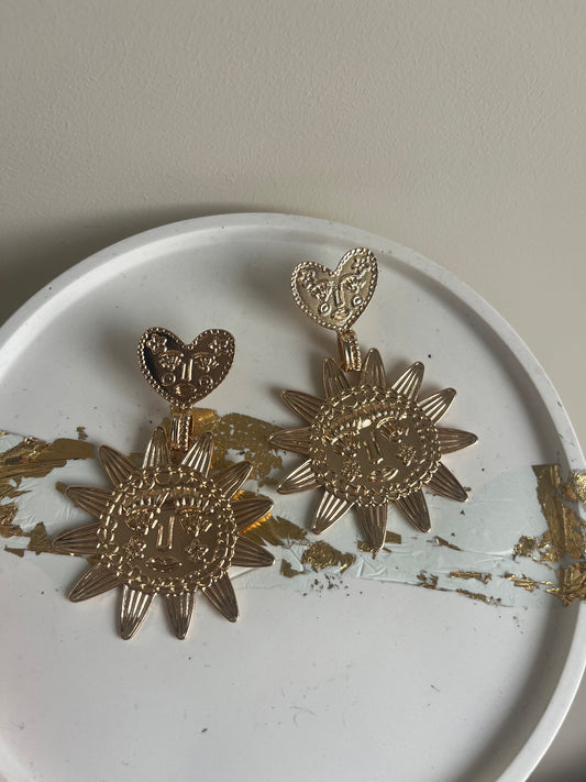 Boucles d'oreilles - Soleil