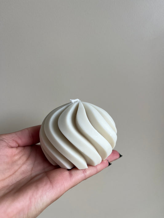 Bougie végétale Sphère - Fleur de coton