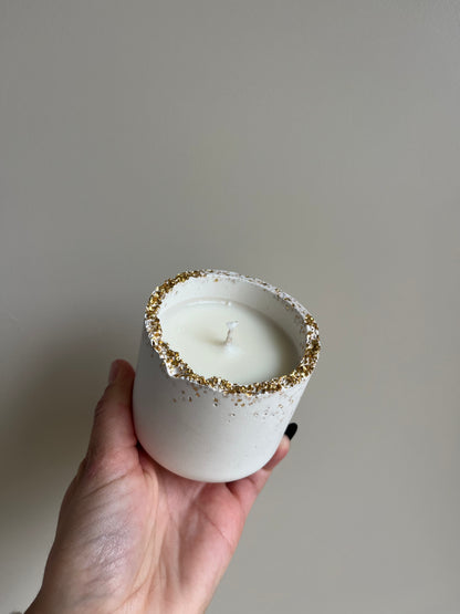 Bougie végétale Bois de Santal – Éclats dorés – 35h – You Gold This