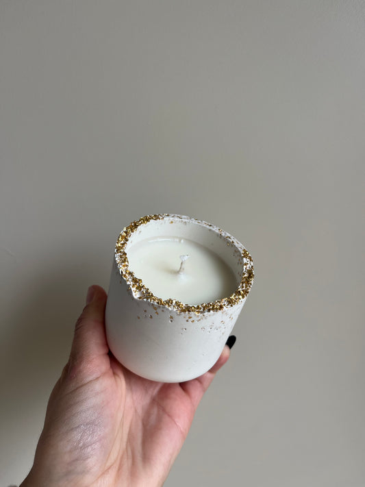Bougie végétale Bois de Santal – Éclats dorés – 30h – You Gold This