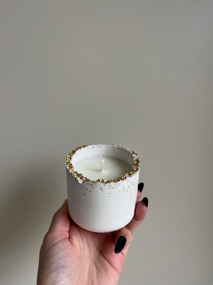 Bougie végétale Bois de Santal – Éclats dorés – 35h – You Gold This