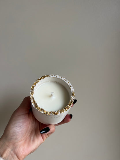 Bougie végétale Bois de Santal – Éclats dorés – 35h – You Gold This