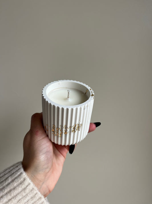 Bougie végétale Agrume et Sauge – Feuilles d’or – 30h – You Gold Thi