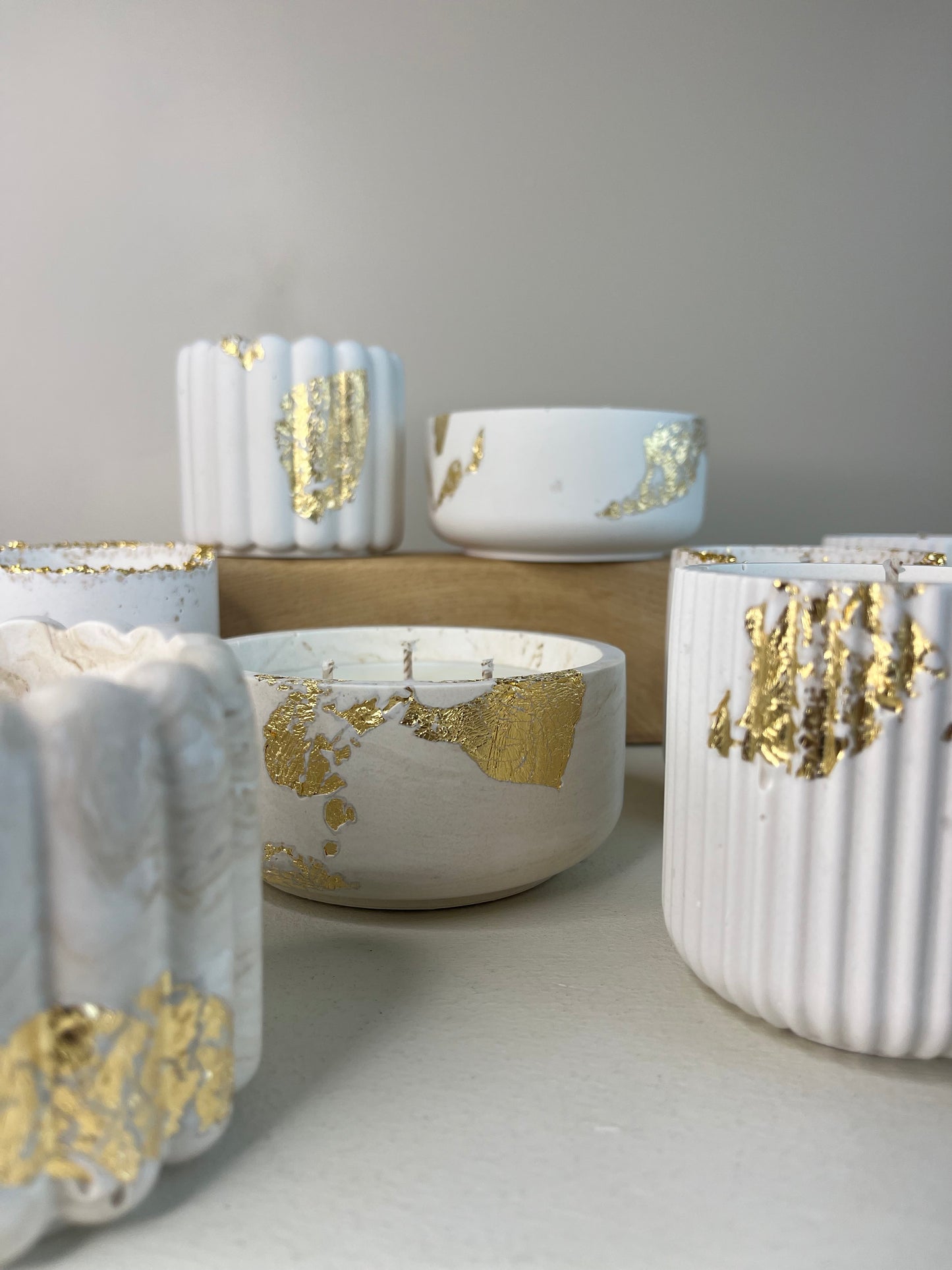 Bougie végétale Fleur de Coton – Feuilles d’or – 40h – You Gold This