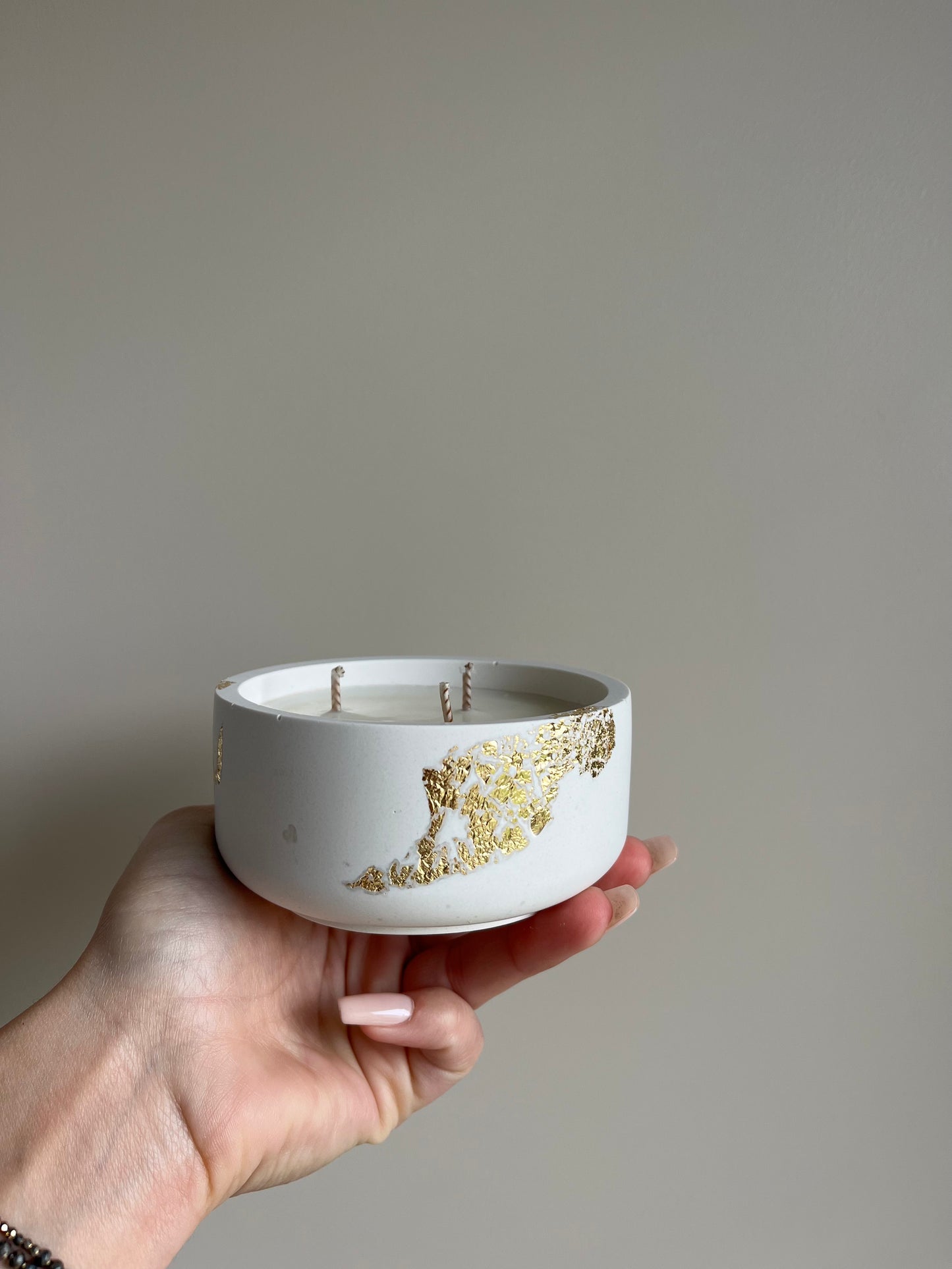 Bougie végétale Fleur de Coton – Feuilles d’or – 40h – You Gold This