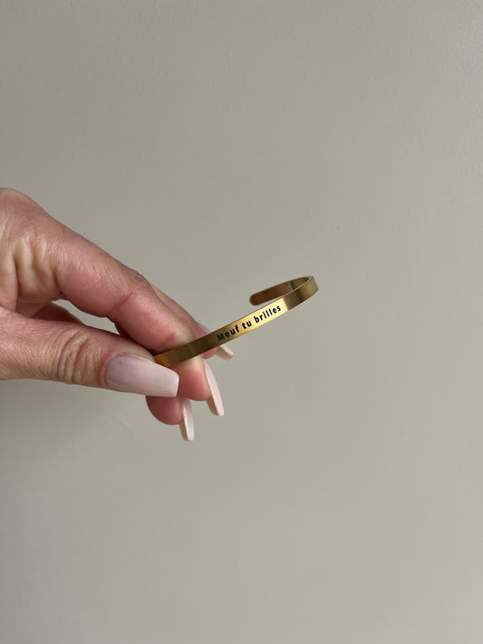 Jonc doré Meuf Tu Brilles – Bijoux – You Gold This – Collection Meuf Tu Brilles