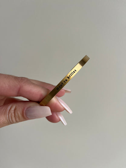 Jonc doré Meuf Tu Brilles – Bijoux – You Gold This – Collection Meuf Tu Brilles