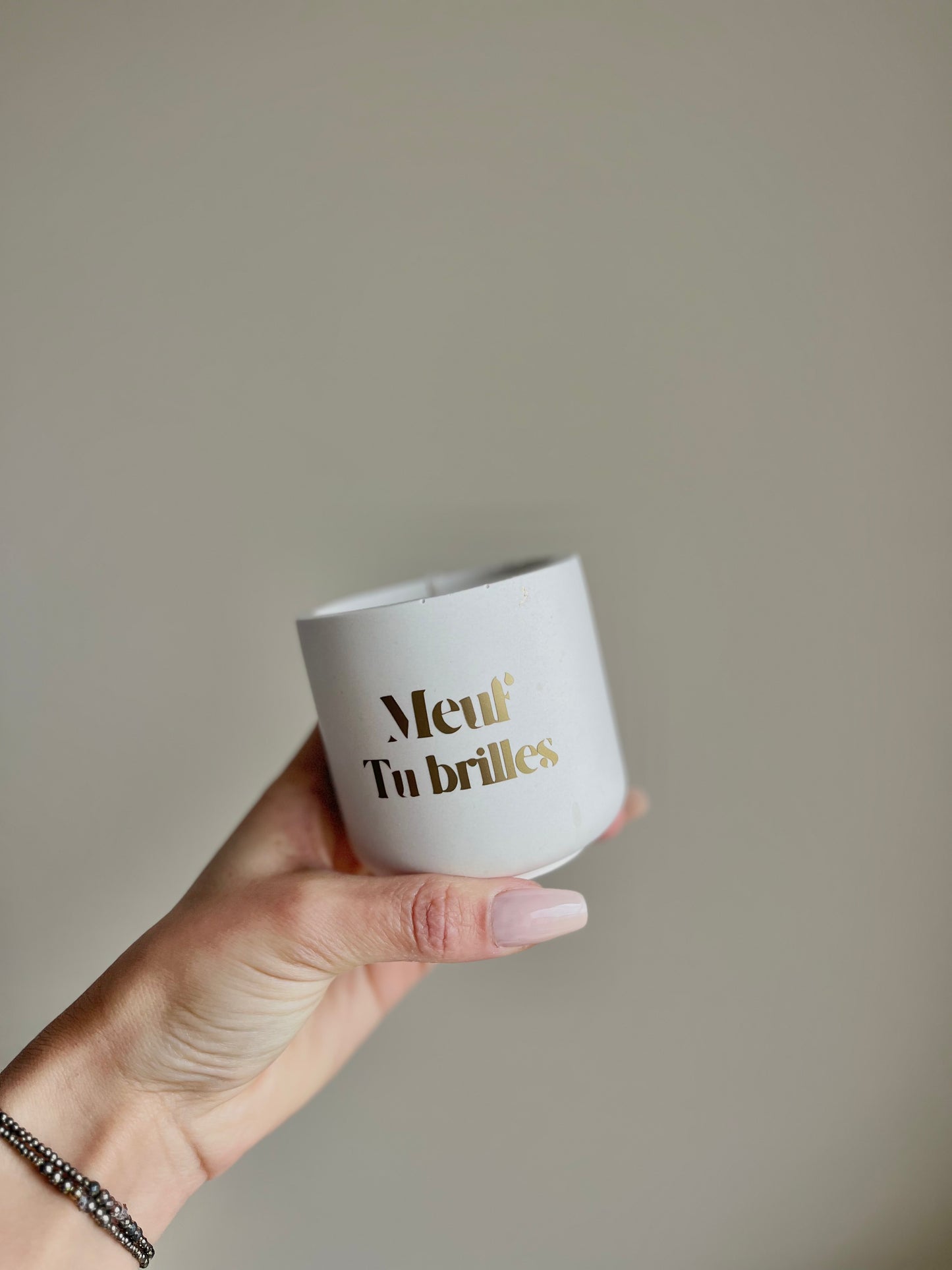 Bougie végétale  – Meuf tu brilles – 30h – You Gold This