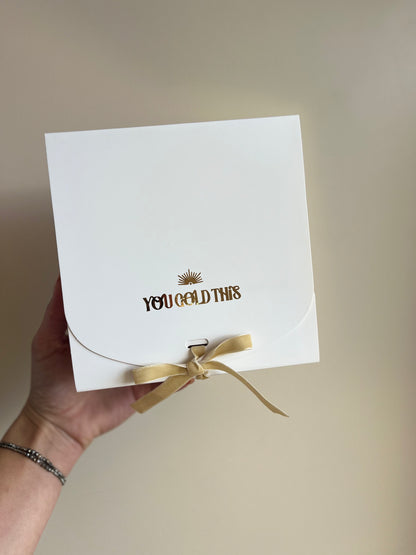 Petite boîte cadeau – Ruban velours – You Gold This doré