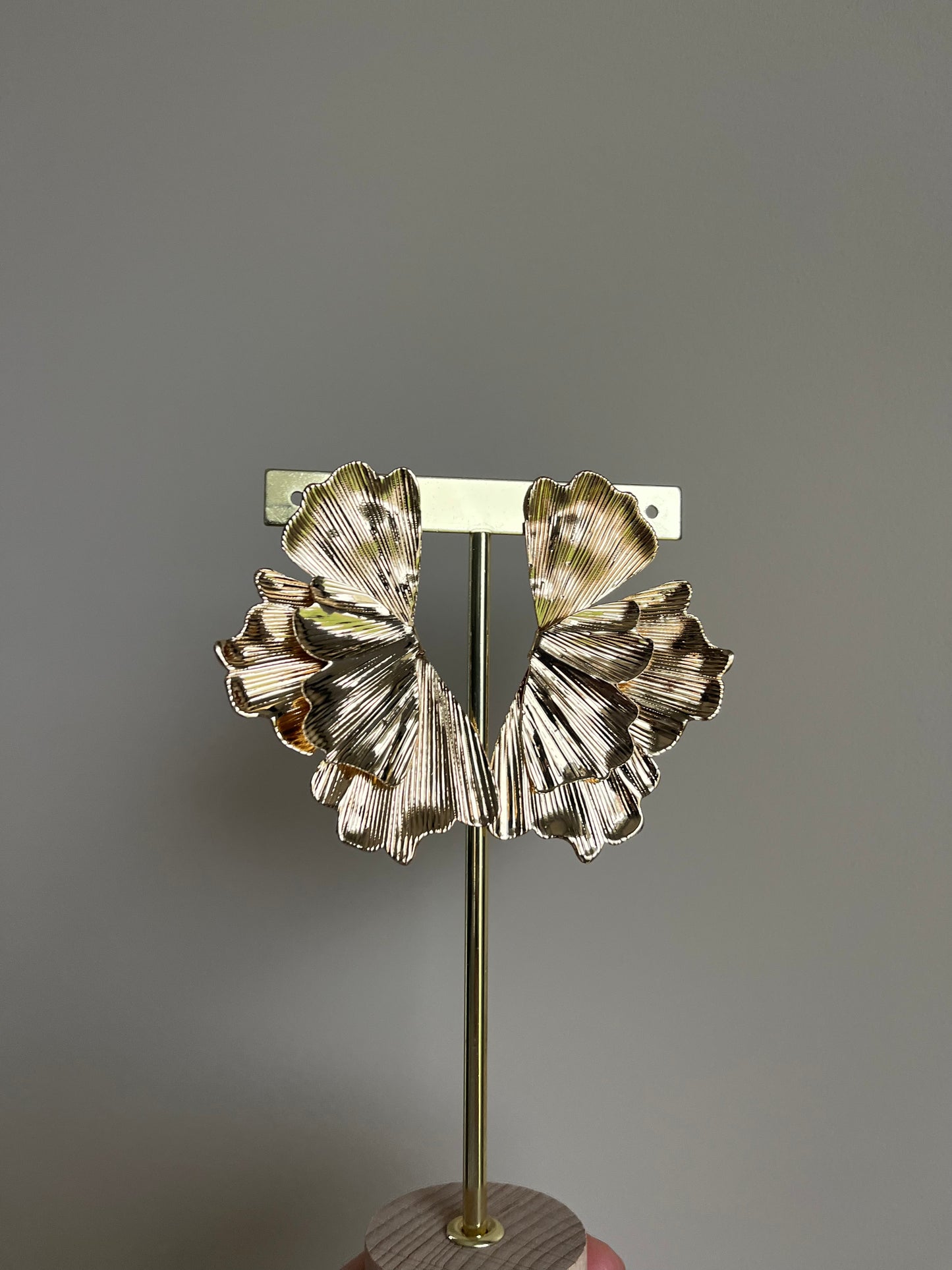 Boucles d’oreilles grandes fleurs – Doré – Bijoux  – You Gold This