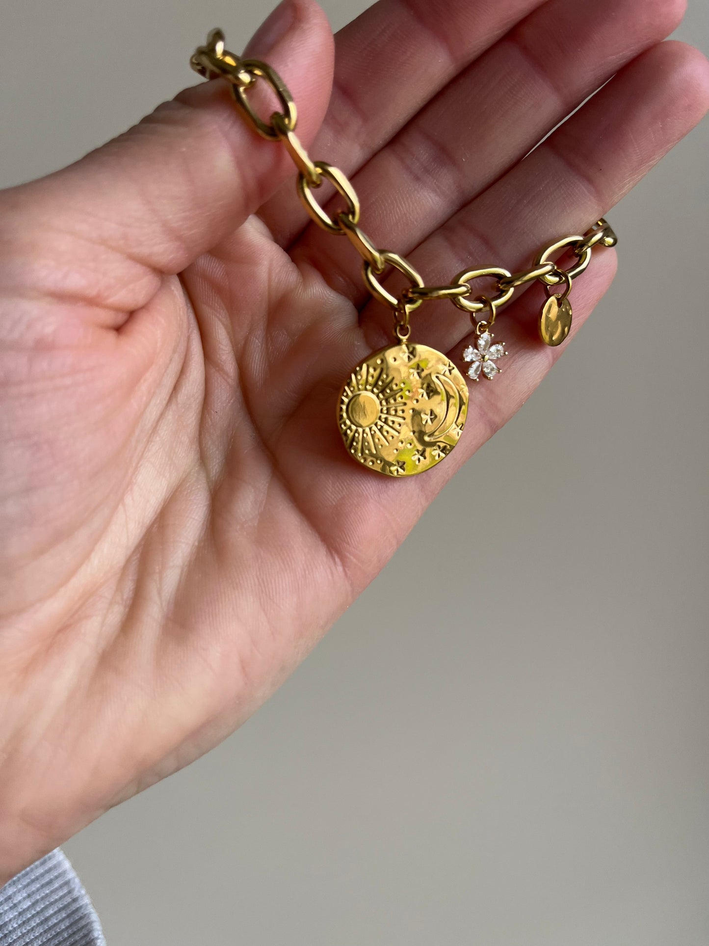 Bracelet  Luna et strass