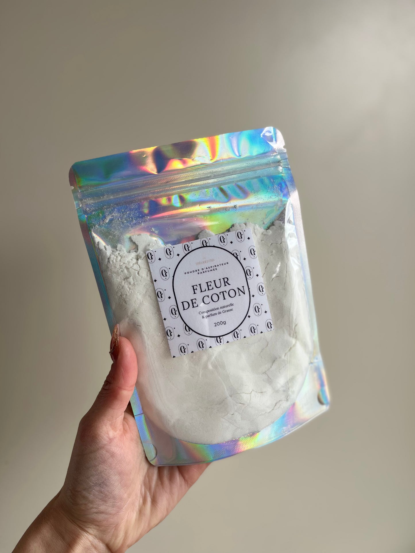 Poudre d’aspirateur parfumée Fleur de coton – Naturelle – Parfum de Grasse – You Gold This