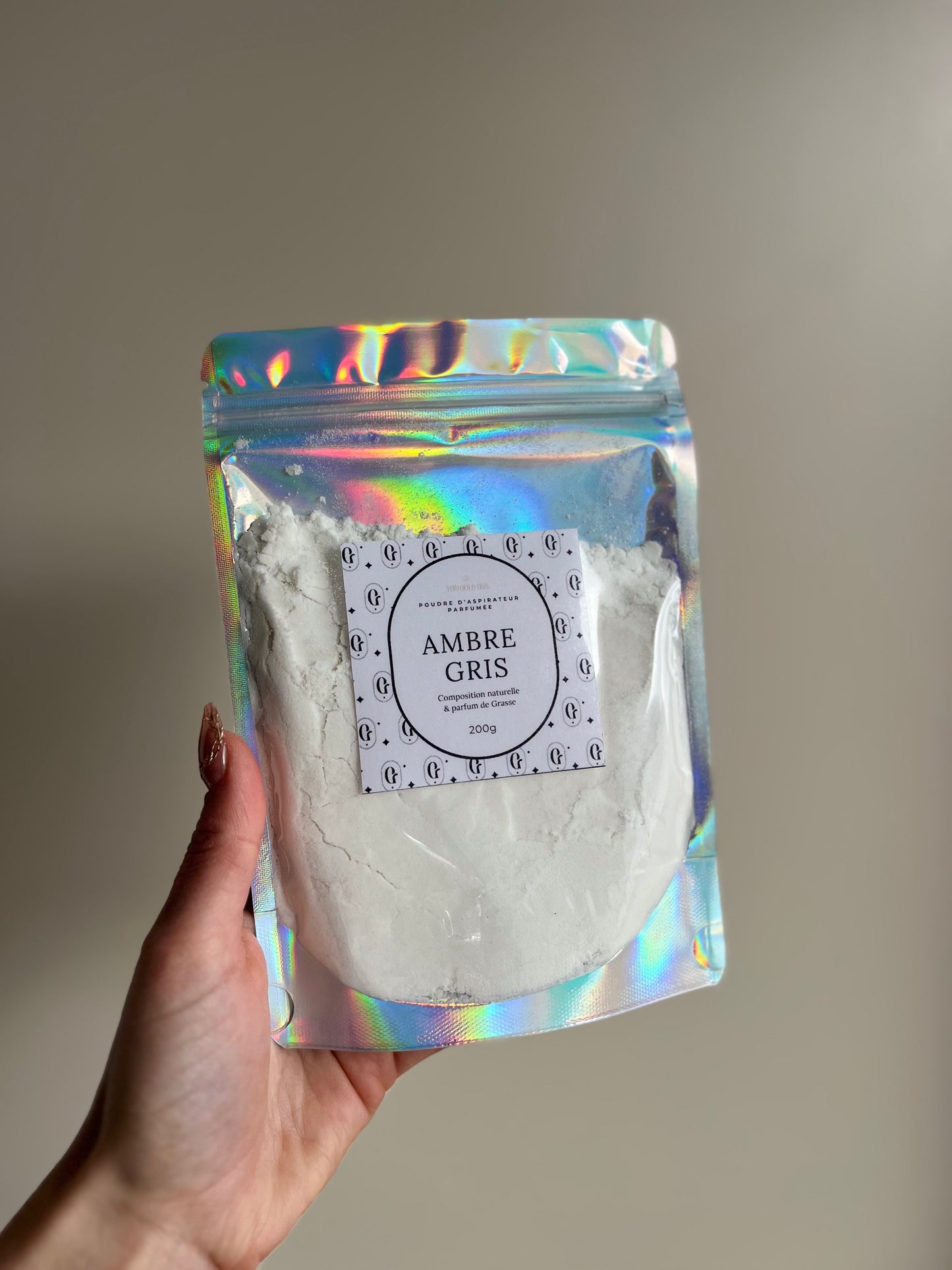 Poudre d’aspirateur parfumée Ambre Gris – Naturelle – Parfum de Grasse – You Gold This