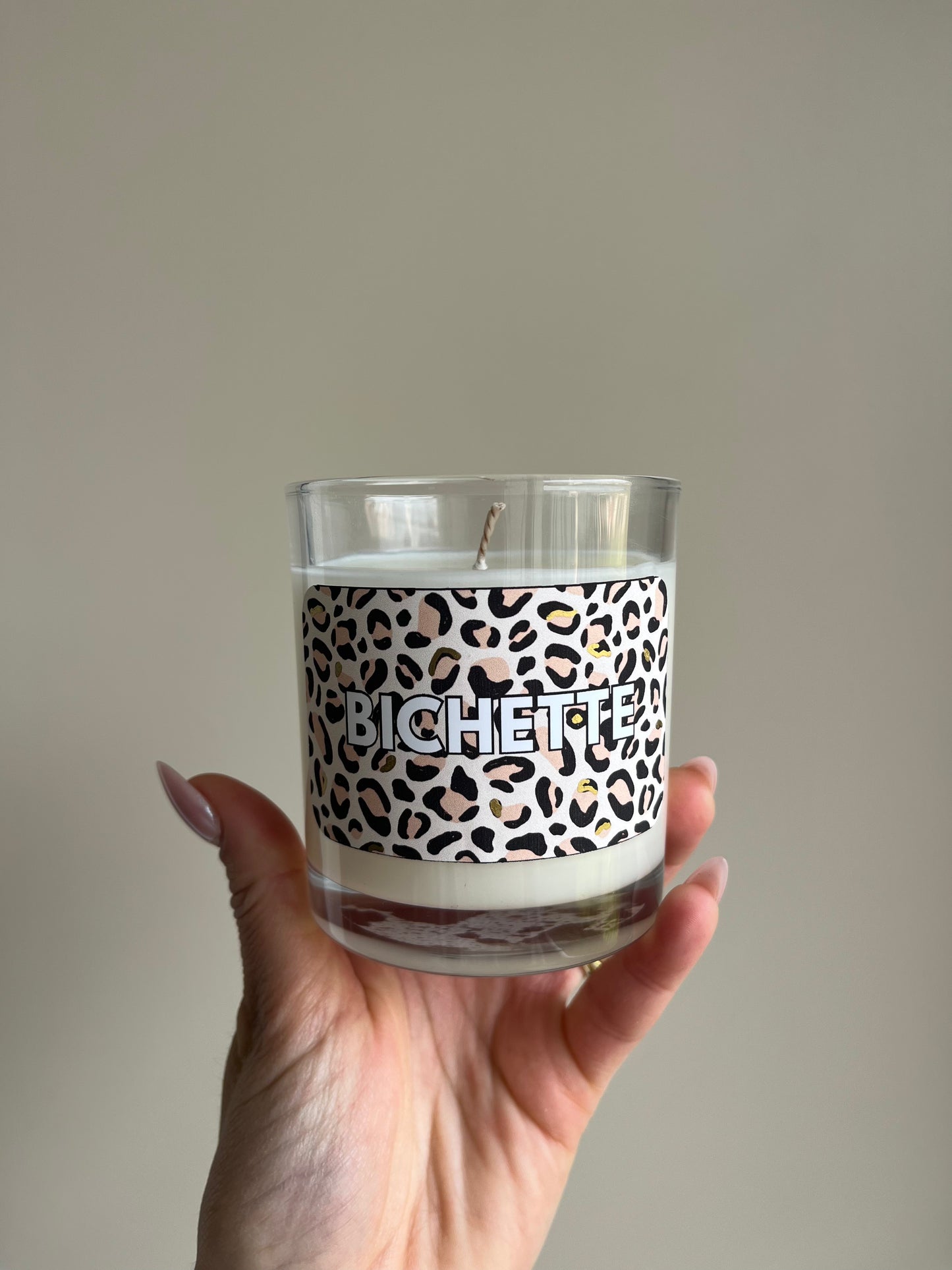 Bougie parfumée Bichette – Ambre Gris – Bougie végétale – You Gold This – Cadeau original