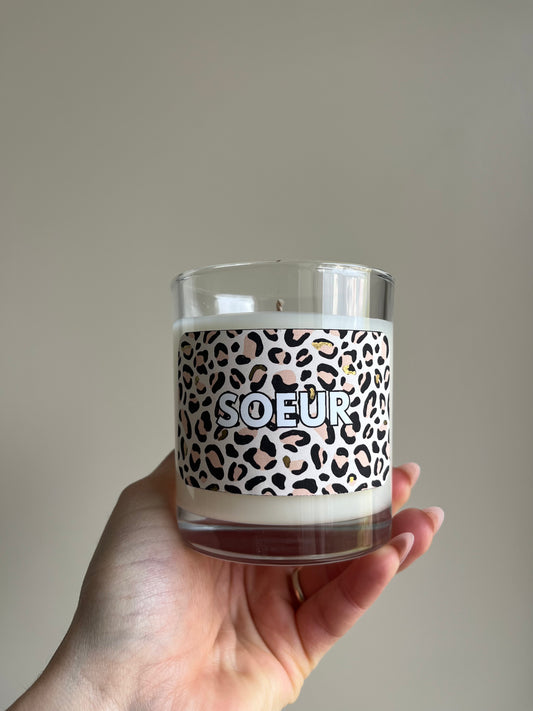 Bougie parfumée Soeur – Ambre Gris – Bougie végétale – You Gold This – Cadeau original