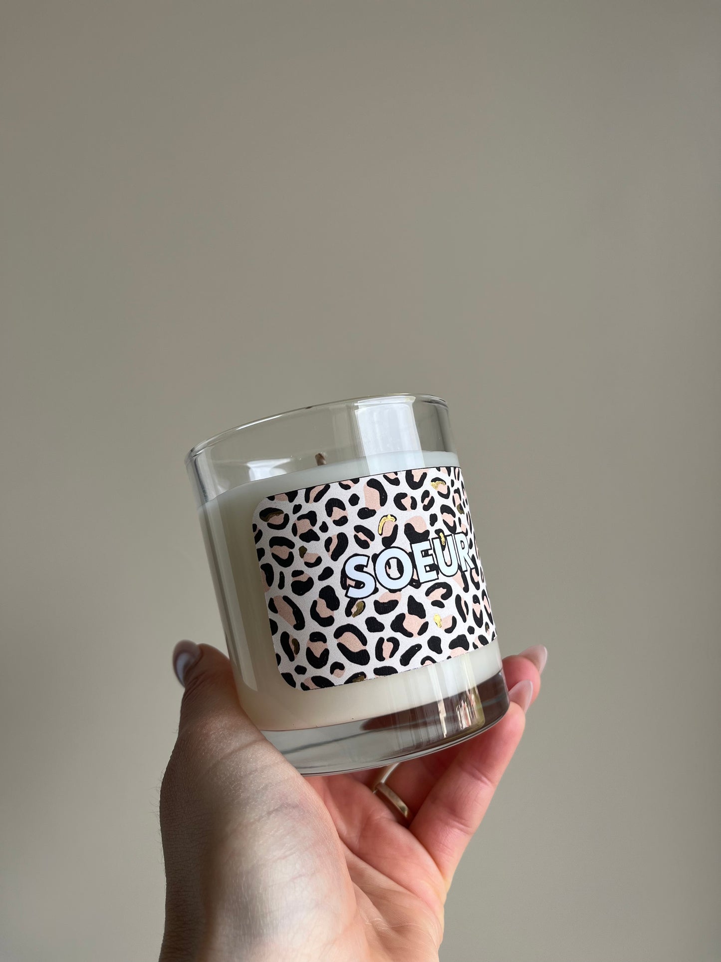 Bougie parfumée Soeur – Ambre Gris – Bougie végétale – You Gold This – Cadeau original