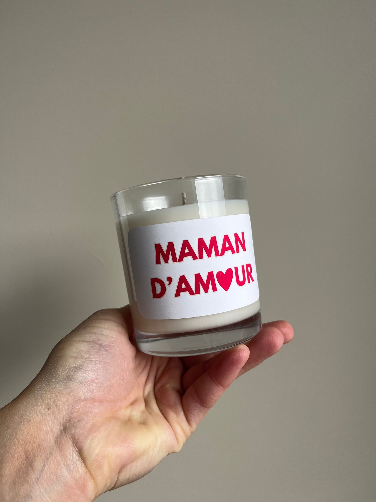 Bougie parfumée Maman d'amour – Ambre Gris – Bougie végétale – You Gold This – fête des mères