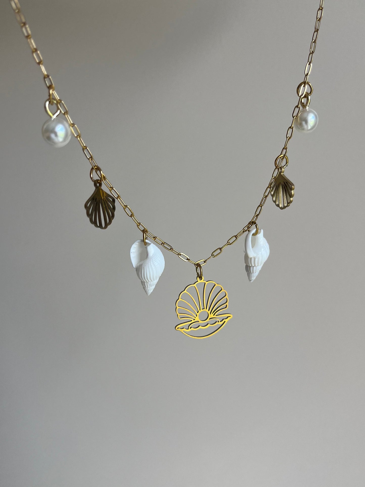 Collier Playa - Coquillages et pendentifs