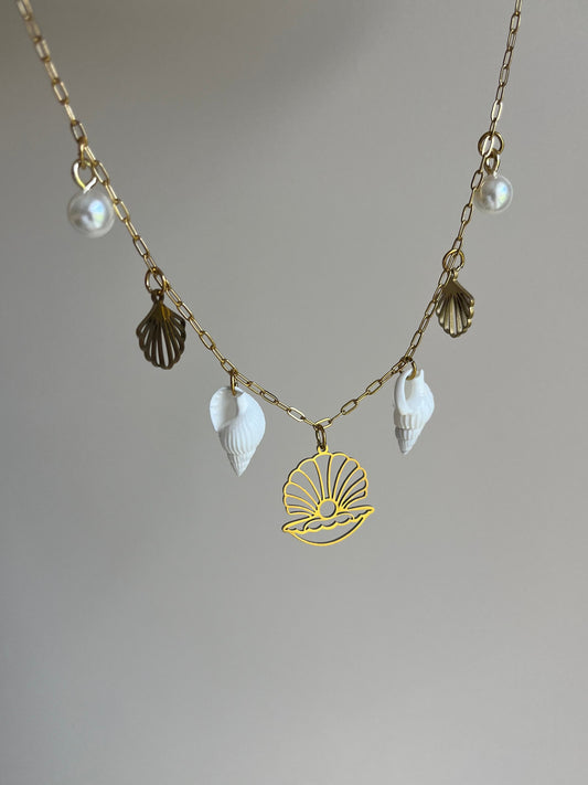 Collier Playa - Coquillages et pendentifs