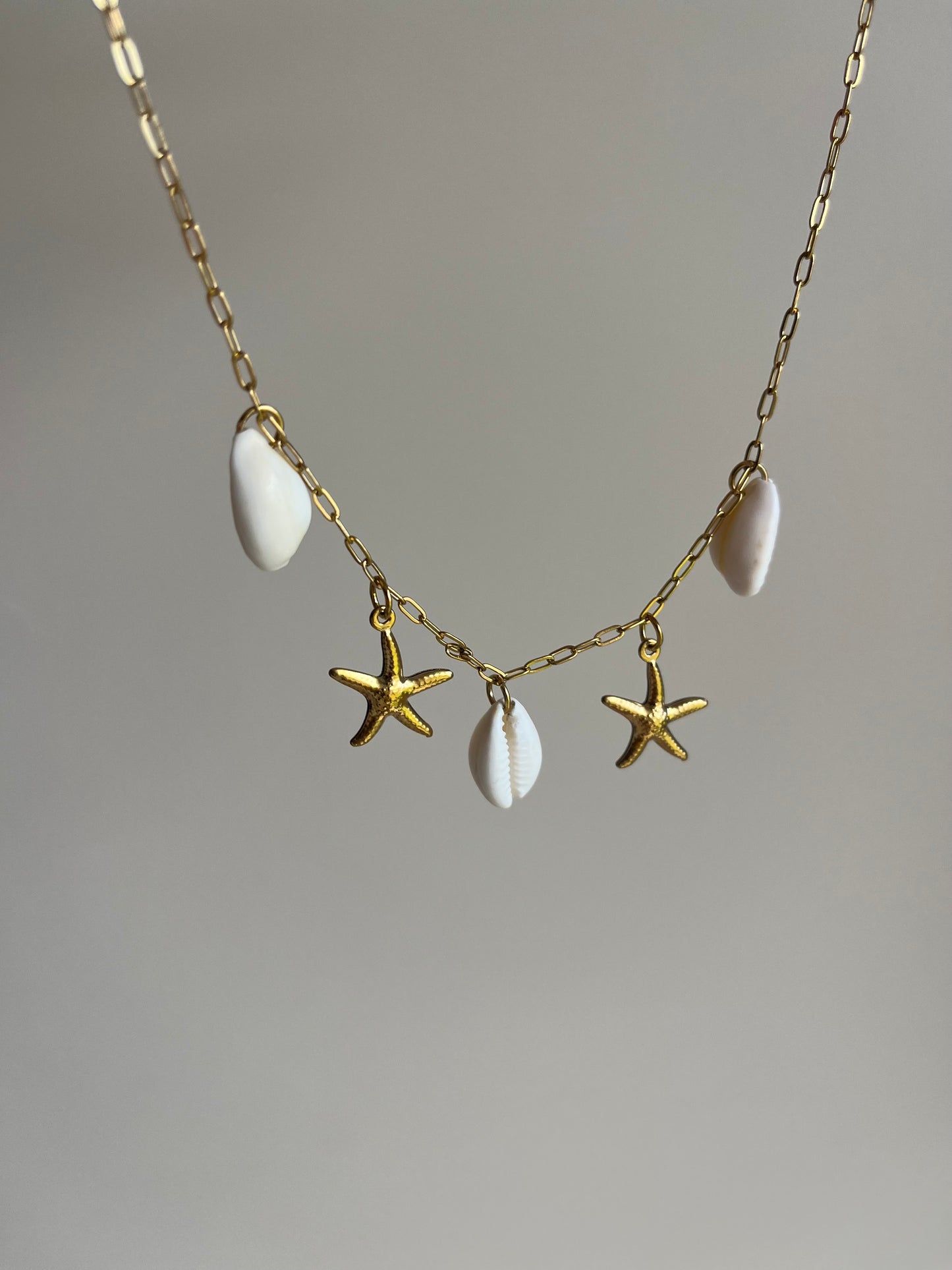 Collier Stella - Coquillage et pendentifs étoile de mer