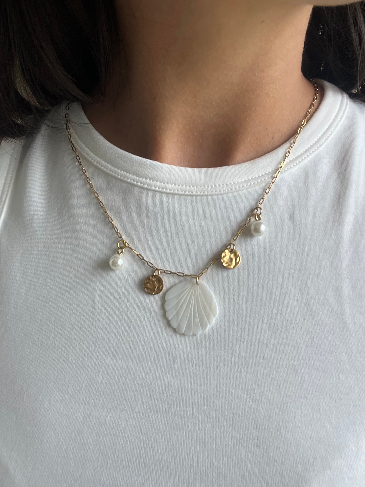 Collier Perla - Nacre et pendentifs