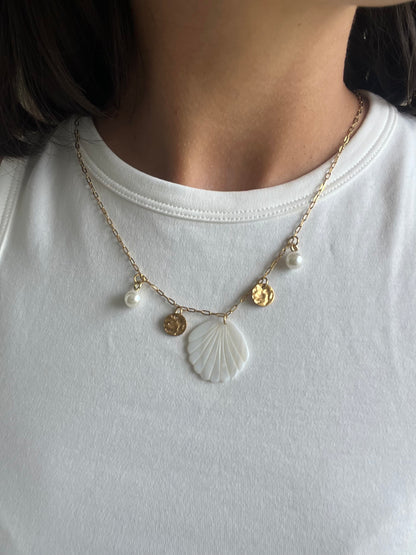 Collier Perla - Nacre et pendentifs