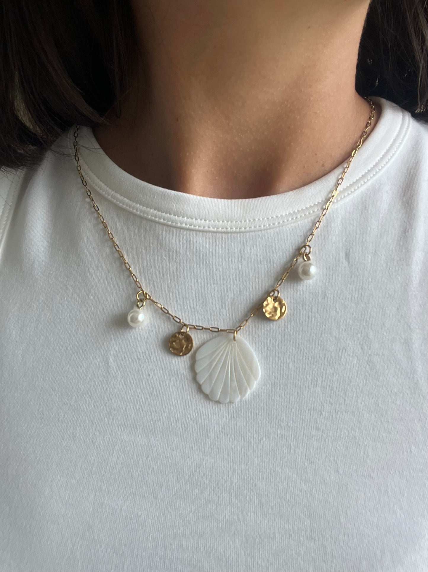 Collier Perla - Nacre et pendentifs