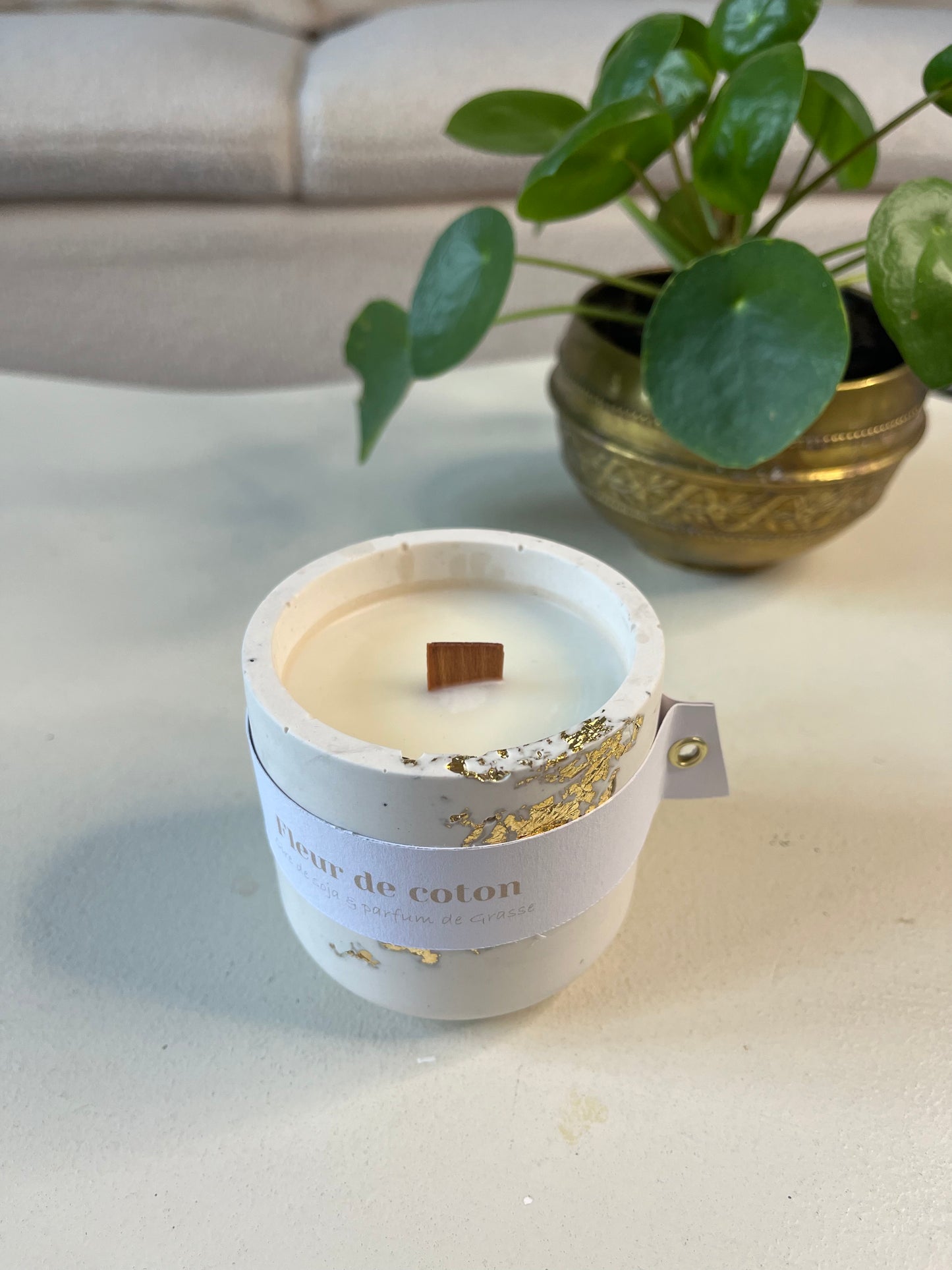 Bougie Fleur de coton - White Édition