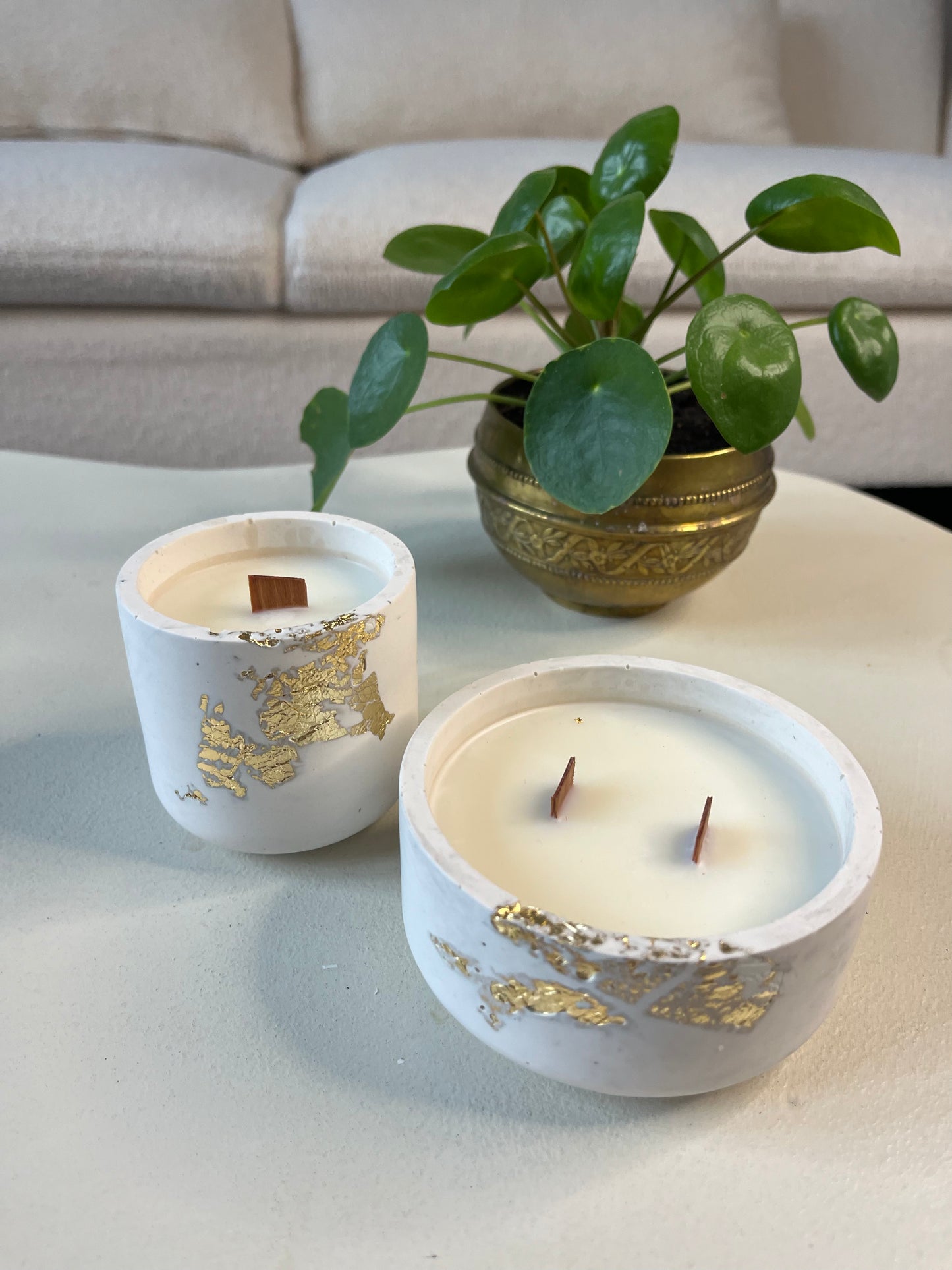 Bougie Fleur de coton - White Édition - Grand format