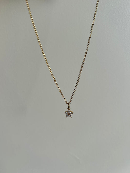 Collier pendentif étoile brillante – Doré – Bijoux – You Gold This