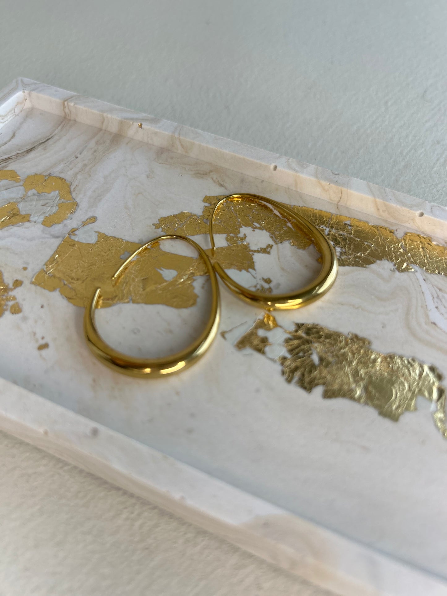 Boucles d’oreilles anneaux gouttes – Doré – Bijoux  – You Gold This