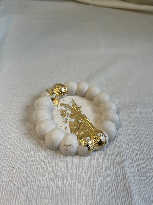 Plateau de décoration Bubble Blanc
