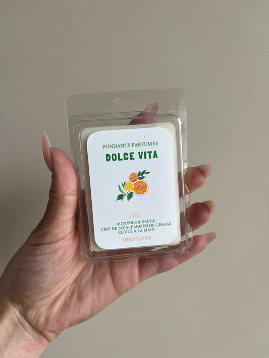 Tablette de 6 fondants parfumés - Agrumes et sauge - Dolce vita 🍋